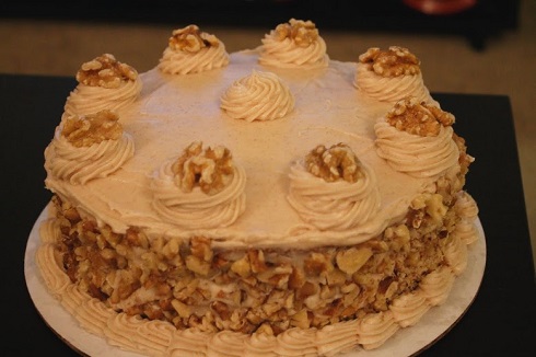 Carrot Cake With Cinnamon Cream Cheese Frosting